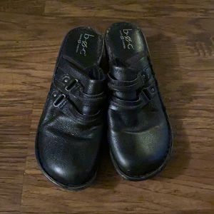Used slip on shoes leather